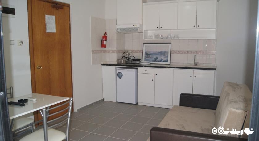 آشپزخانه و محوطه نشیمن اتاق فمیلی	